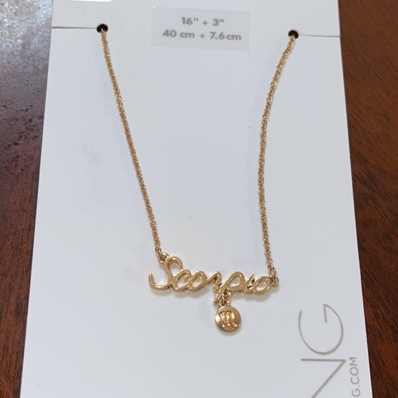 Aldo Gold Scorpio Necklace NWT - Picture 3 of 4